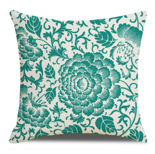 Cushion Floral Emerald - The Renmy Store Homewares & Gifts 