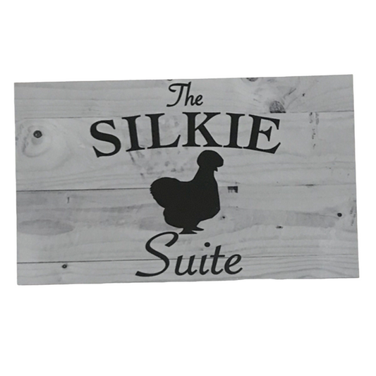 The Silkie Suite Grey Sign