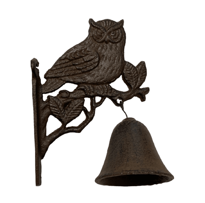 Door Bell Owl Bird Vintage Cast Iron - The Renmy Store Homewares & Gifts 