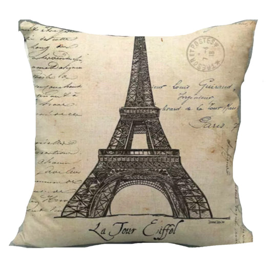Cushion La Tour Eiffel - The Renmy Store Homewares & Gifts 