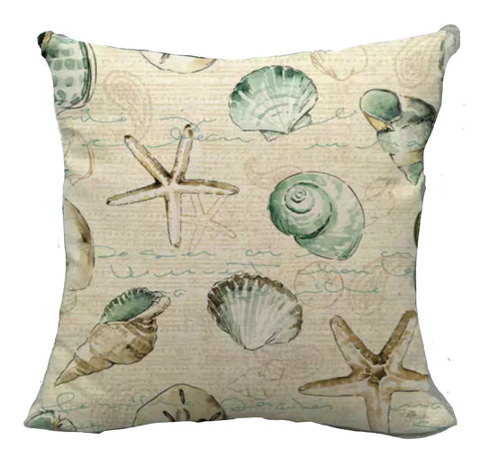 Cushion Beach Shell Starfish Vibes - The Renmy Store Homewares & Gifts 