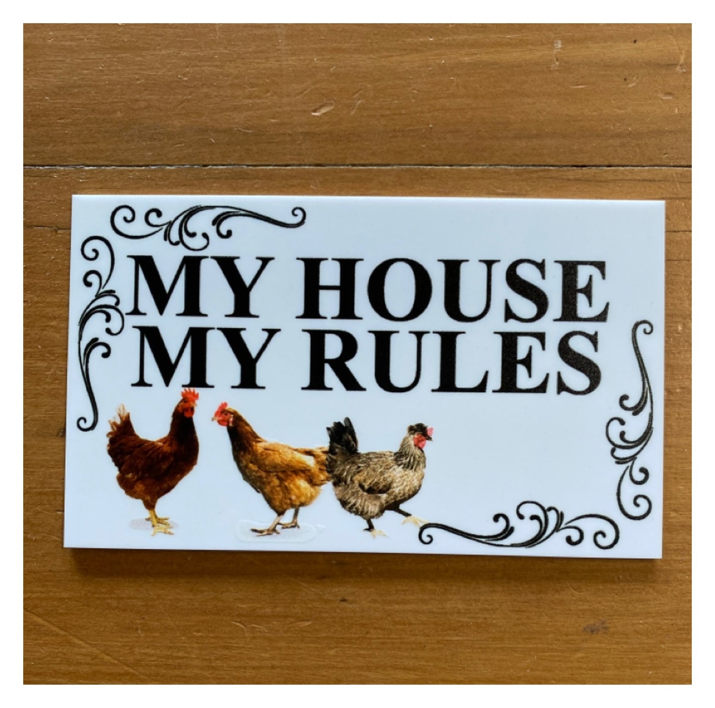 Chicken Hen Coop Your Text Custom Wording Sign - The Renmy Store Homewares & Gifts 