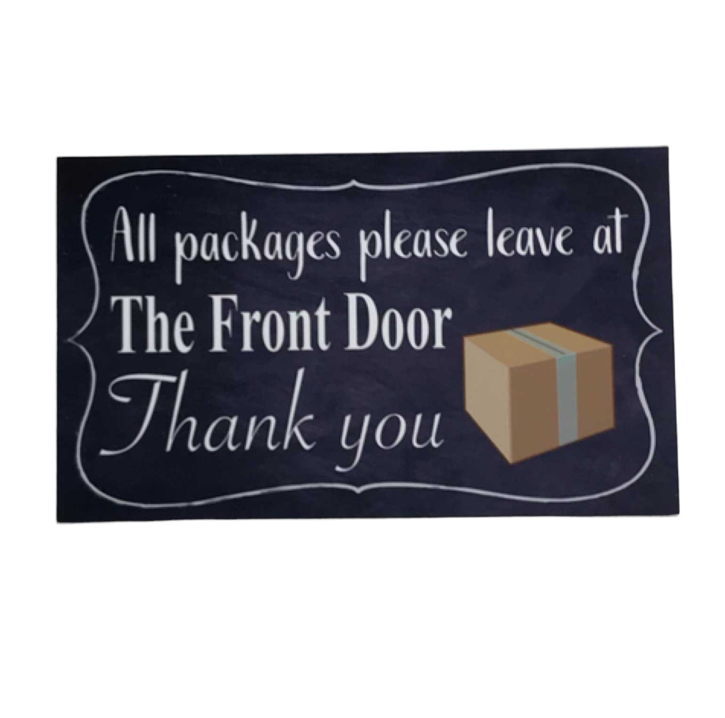 Courier Delivery Leave Packages Front Door Sign