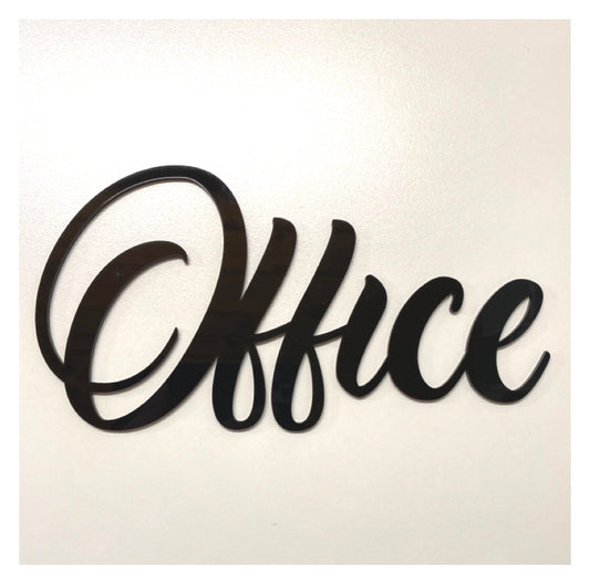 Office Door Word Acrylic Wall Art Vintage - The Renmy Store Homewares & Gifts 