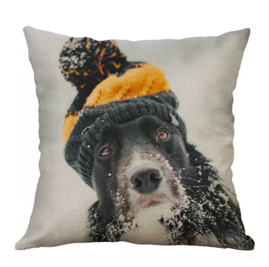 Cushion Cover Pillow Dog Beanie