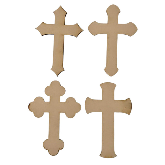 Cross MDF 4 Unique DIY Religious Craft Décor - The Renmy Store Homewares & Gifts 
