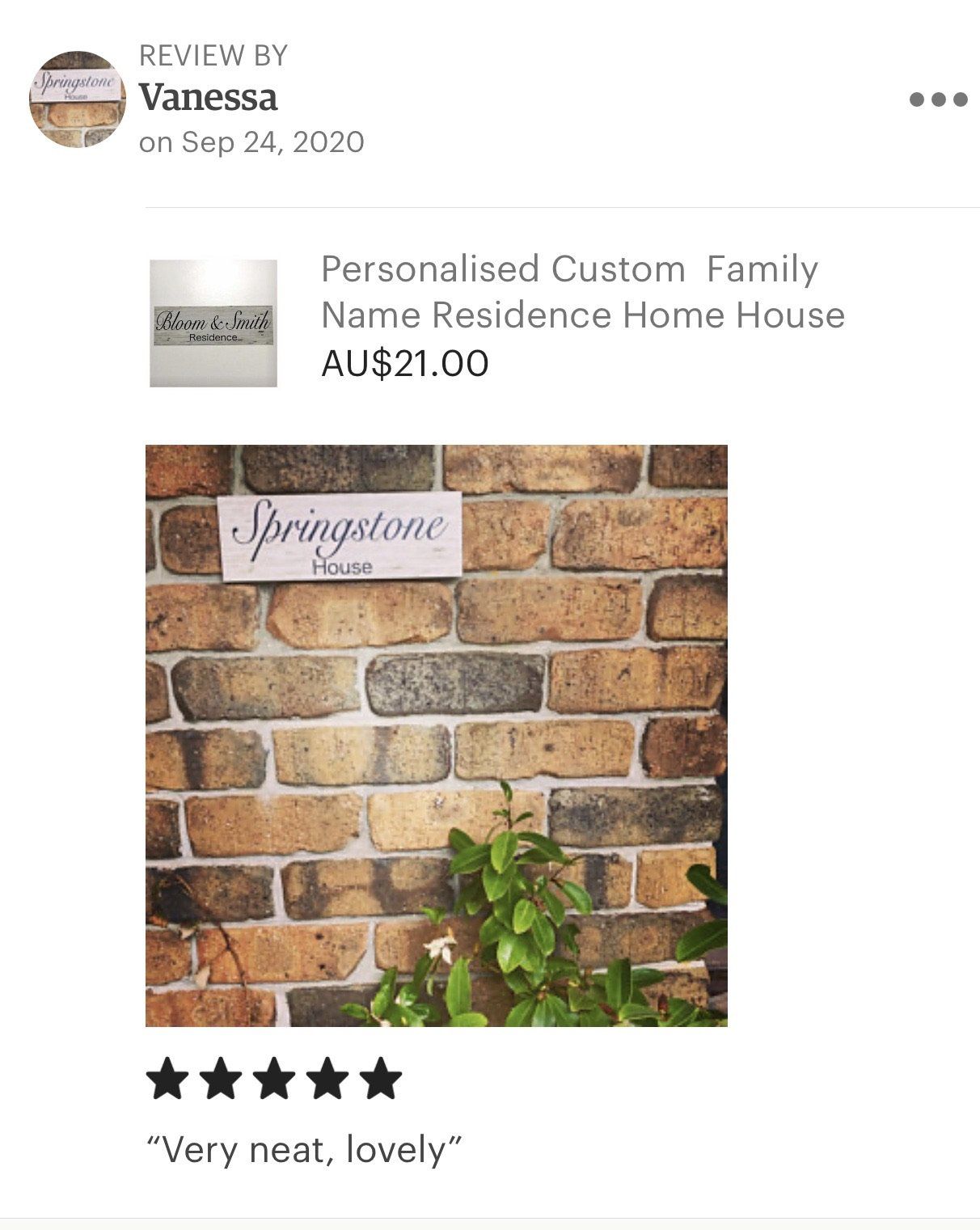 Custom Personalised Family Name Residence Home Sign