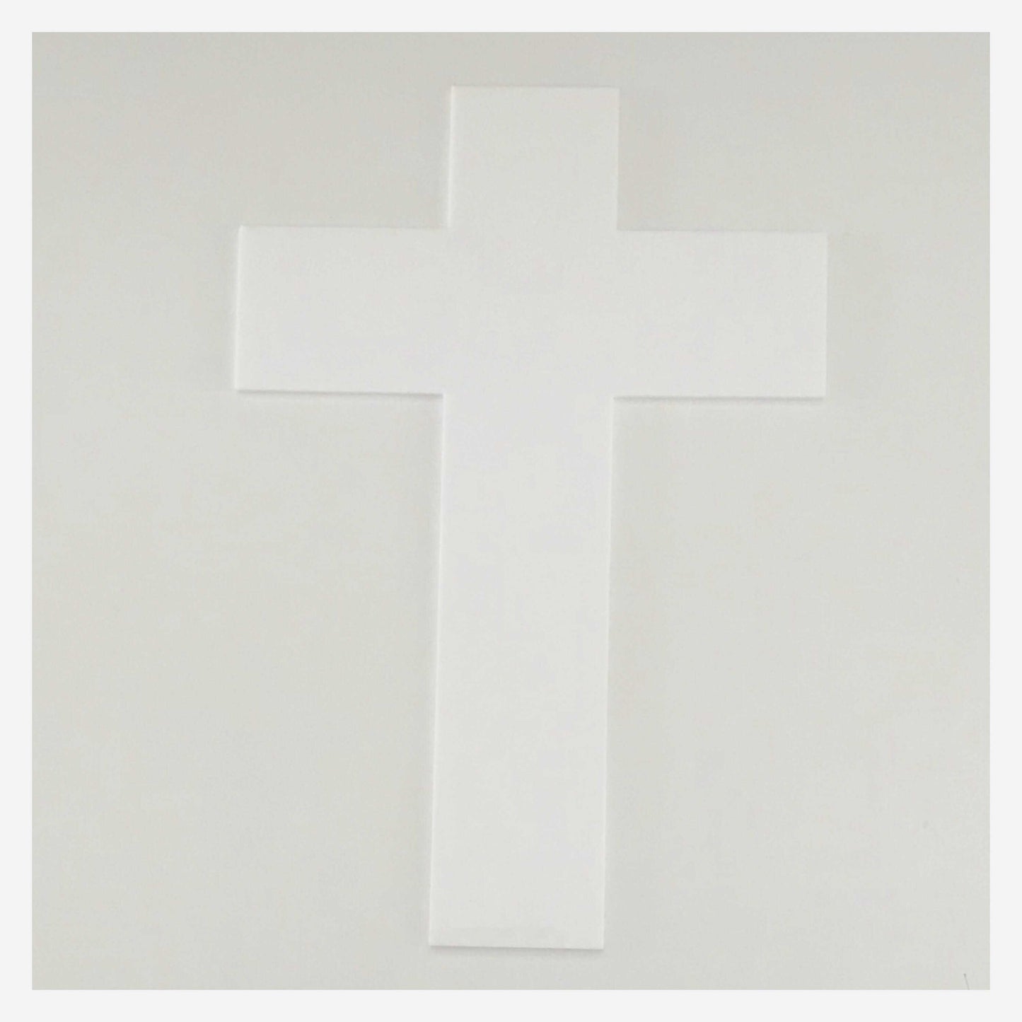 Cross Boho White Modern Plastic Acrylic Religious Decor
