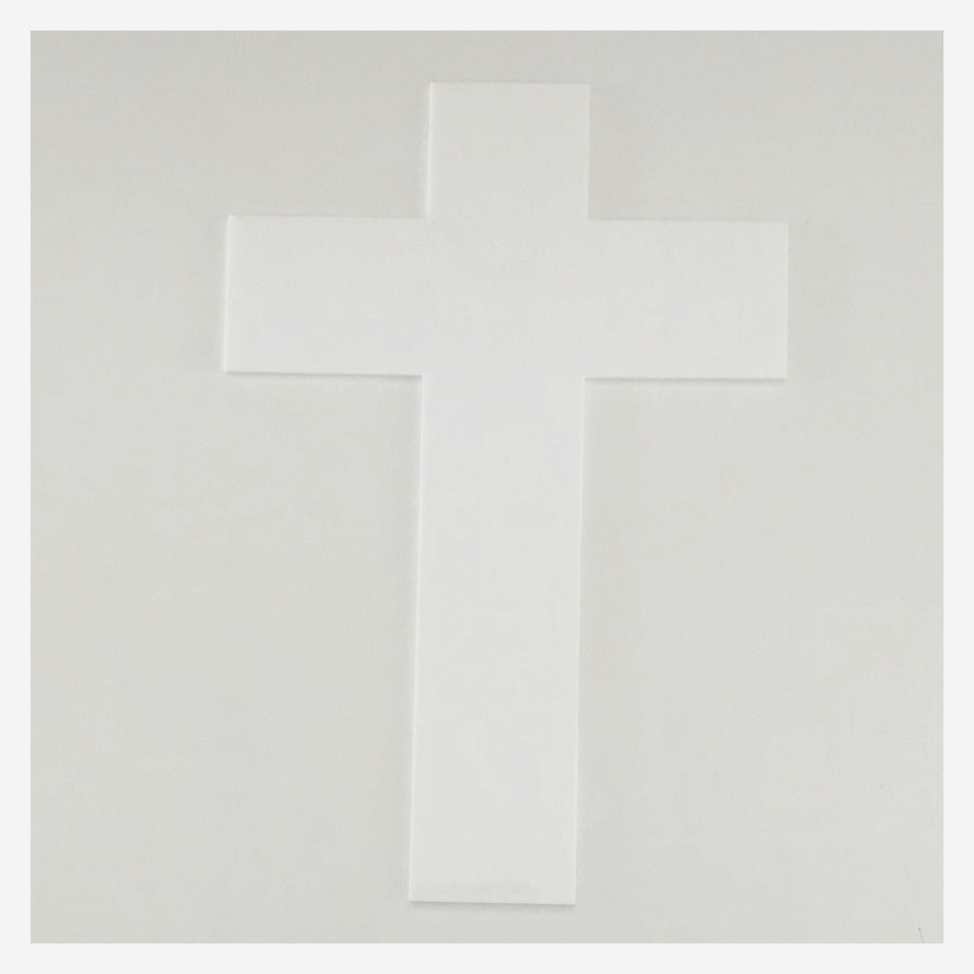 Cross Boho White Modern Plastic Acrylic Religious Decor