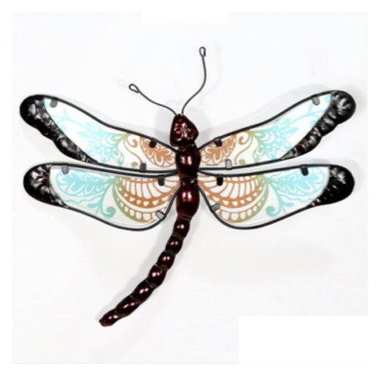 Dragonfly Bronze Blue Bright Wall Art Décor - The Renmy Store Homewares & Gifts 