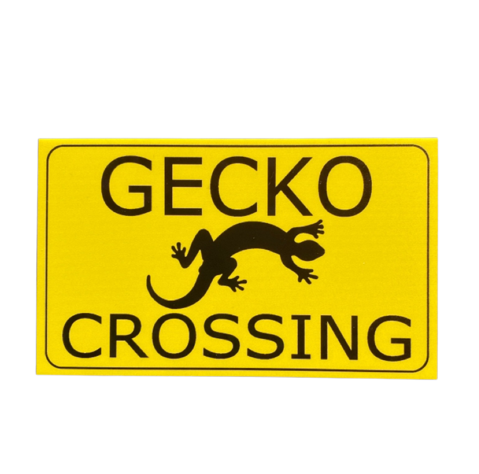 Gecko Lizard Crossing Sign - The Renmy Store Homewares & Gifts 
