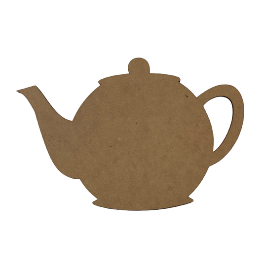 Tea Pot Teapot MDF Shape DIY Raw Cut Out Art Craft Décor - The Renmy Store Homewares & Gifts 