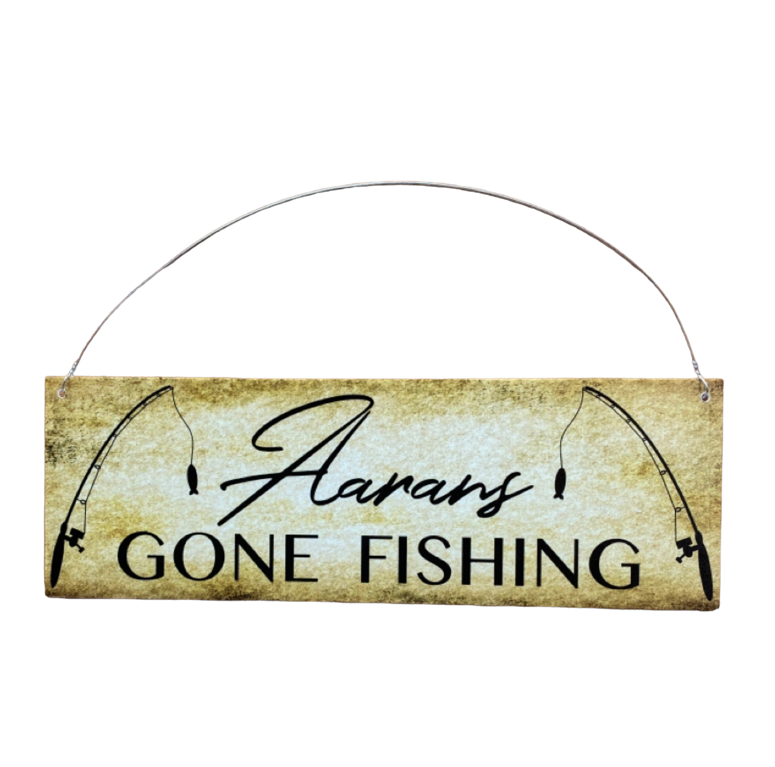 Gone Fishing Custom Personalised Sign - The Renmy Store Homewares & Gifts 