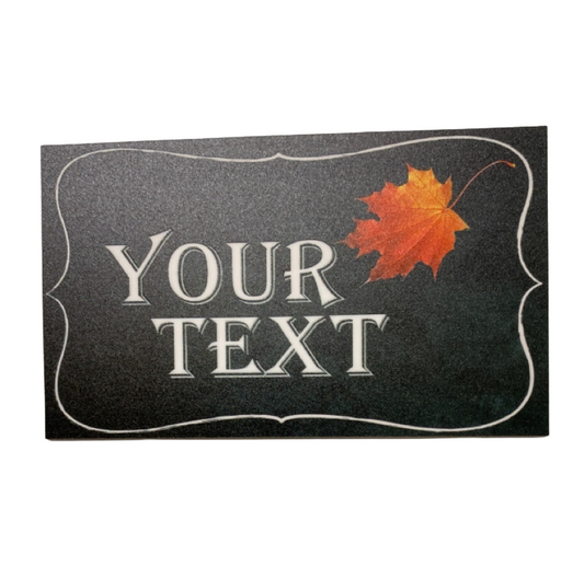 Leaf Maple Autumn Custom Wording Text Sign - The Renmy Store Homewares & Gifts 