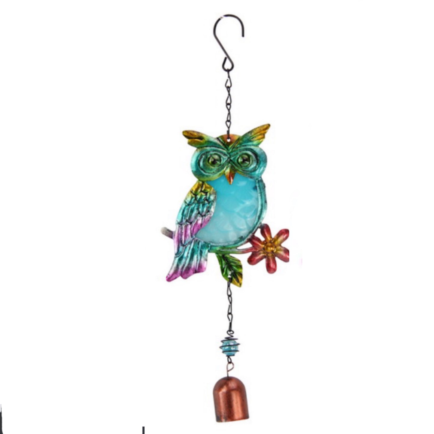 Owl Bell Blue Hanging