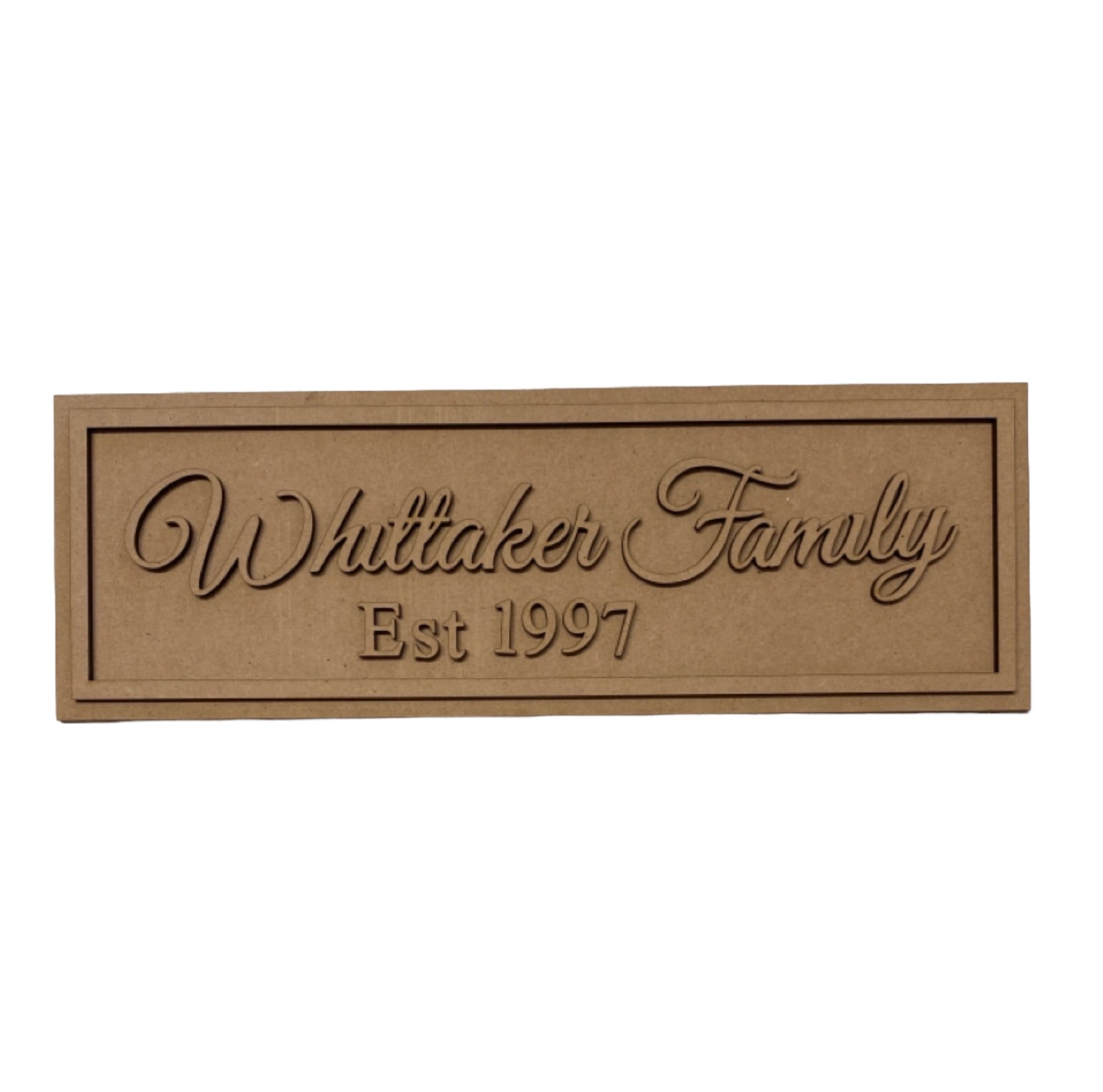 Family Name Home Custom Sign MDF Wood DIY Craft - The Renmy Store Homewares & Gifts 
