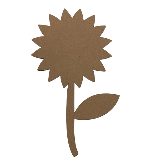 Flower Sunflower MDF Shape Raw Cut Out Craft Art Wood - The Renmy Store Homewares & Gifts 