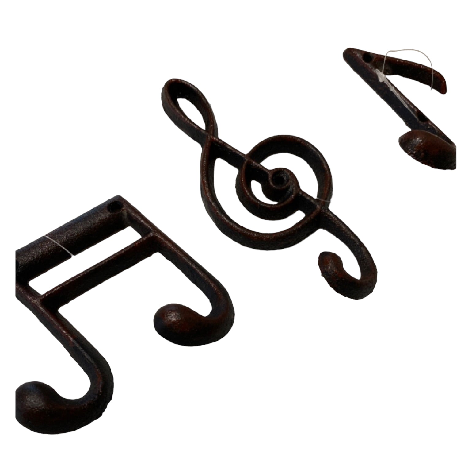 Hook Musical Music Notes Set of 3 Rustic Iron - The Renmy Store Homewares & Gifts 