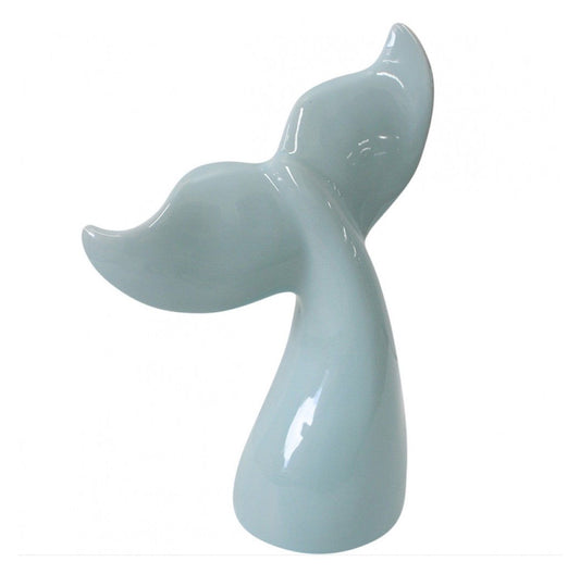 Whale Tail Blue 15cm Tall - The Renmy Store Homewares & Gifts 