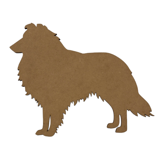 Dog Shetland Sheepdog DIY Raw MDF Timber - The Renmy Store Homewares & Gifts 