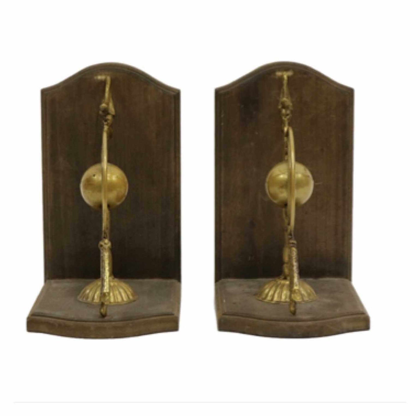 Book Ends Gold Orb with Arrows
