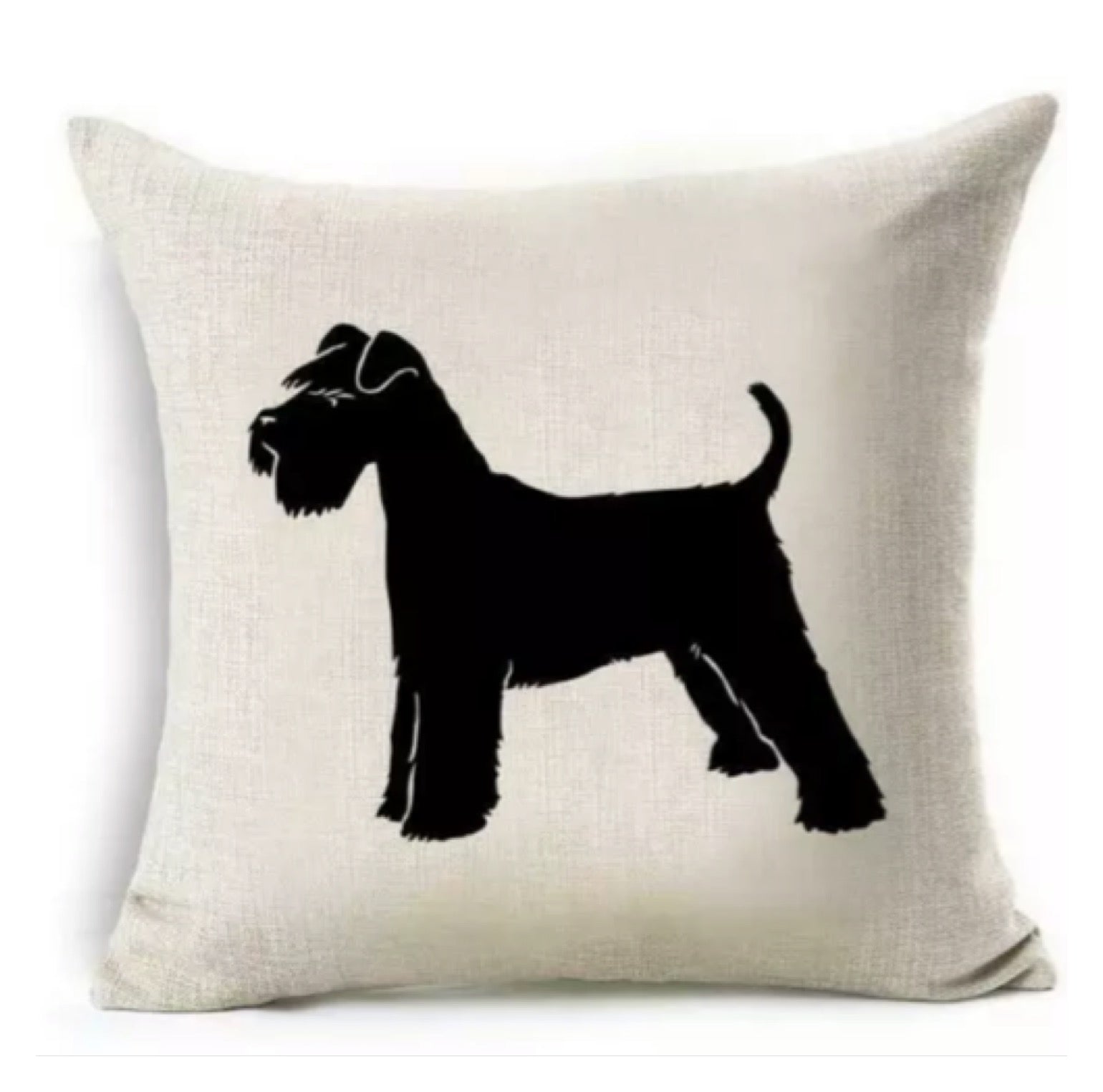 Cushion Cover Pillow Dog Schnauzer - The Renmy Store Homewares & Gifts 
