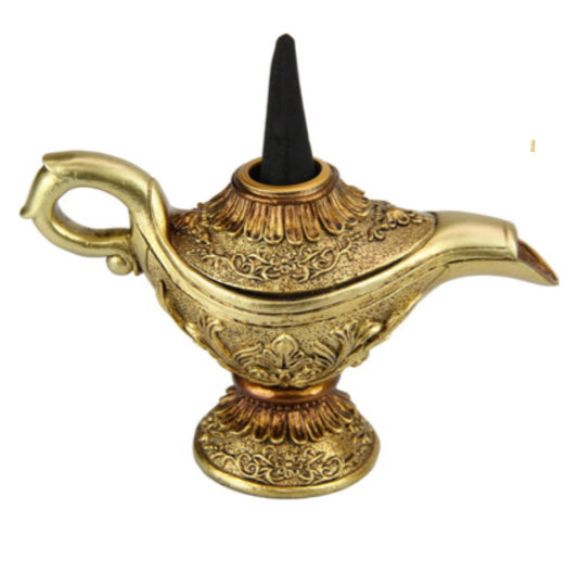 Lamp Antique Gold Incense - The Renmy Store Homewares & Gifts 