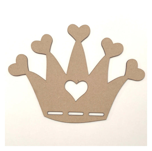 Bows Girls Bow Holder Organiser Crown MDF Wooden DIY Craft - The Renmy Store Homewares & Gifts 