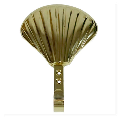 Hook Brass Shell Coastal Beach - The Renmy Store Homewares & Gifts 