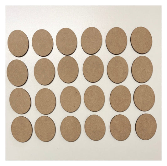 MDF Oval DIY Cut Out Art Laser Craft 5cm x 4cm - The Renmy Store Homewares & Gifts 