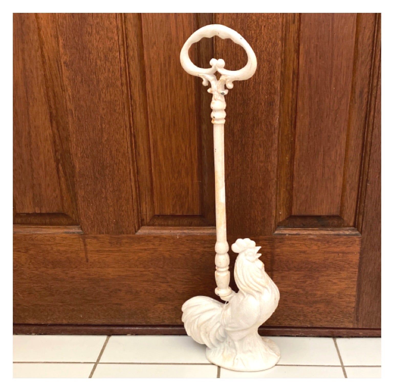 Rooster Rustic Door Stop Stopper with Handle - The Renmy Store Homewares & Gifts 