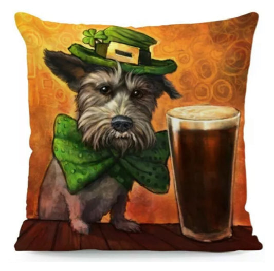 Cushion Cover Dog Guinness Beer Irish - The Renmy Store Homewares & Gifts 