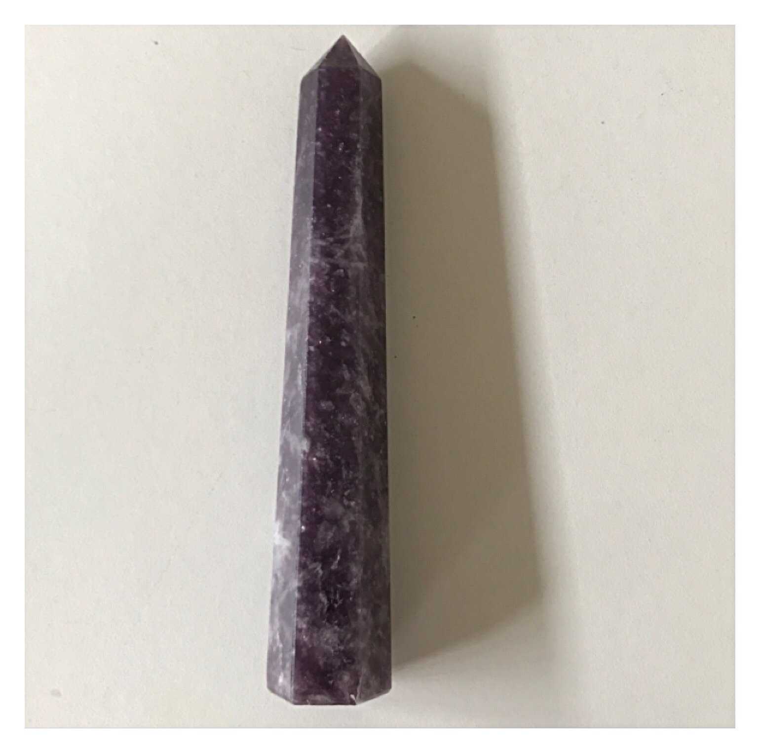 Crystal Lepidolite Point 2