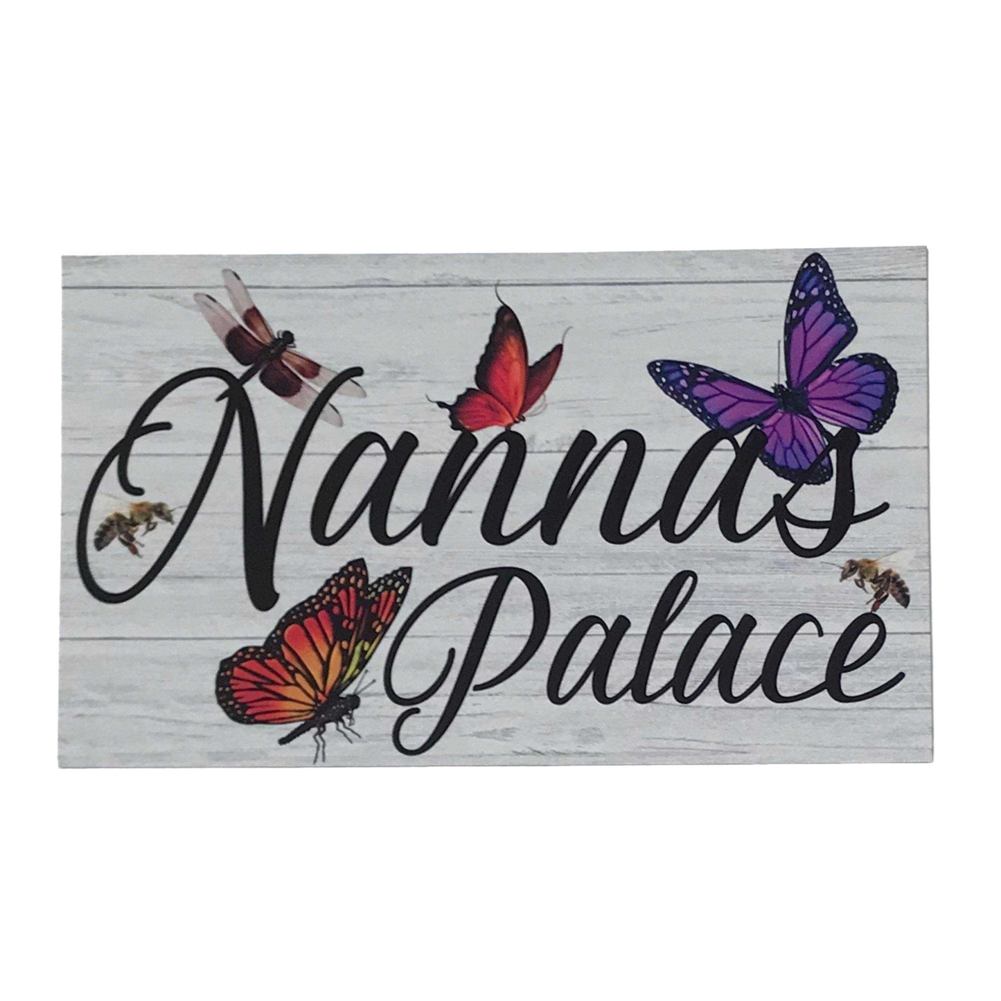 Custom Name Place Butterfly Dragonfly Sign