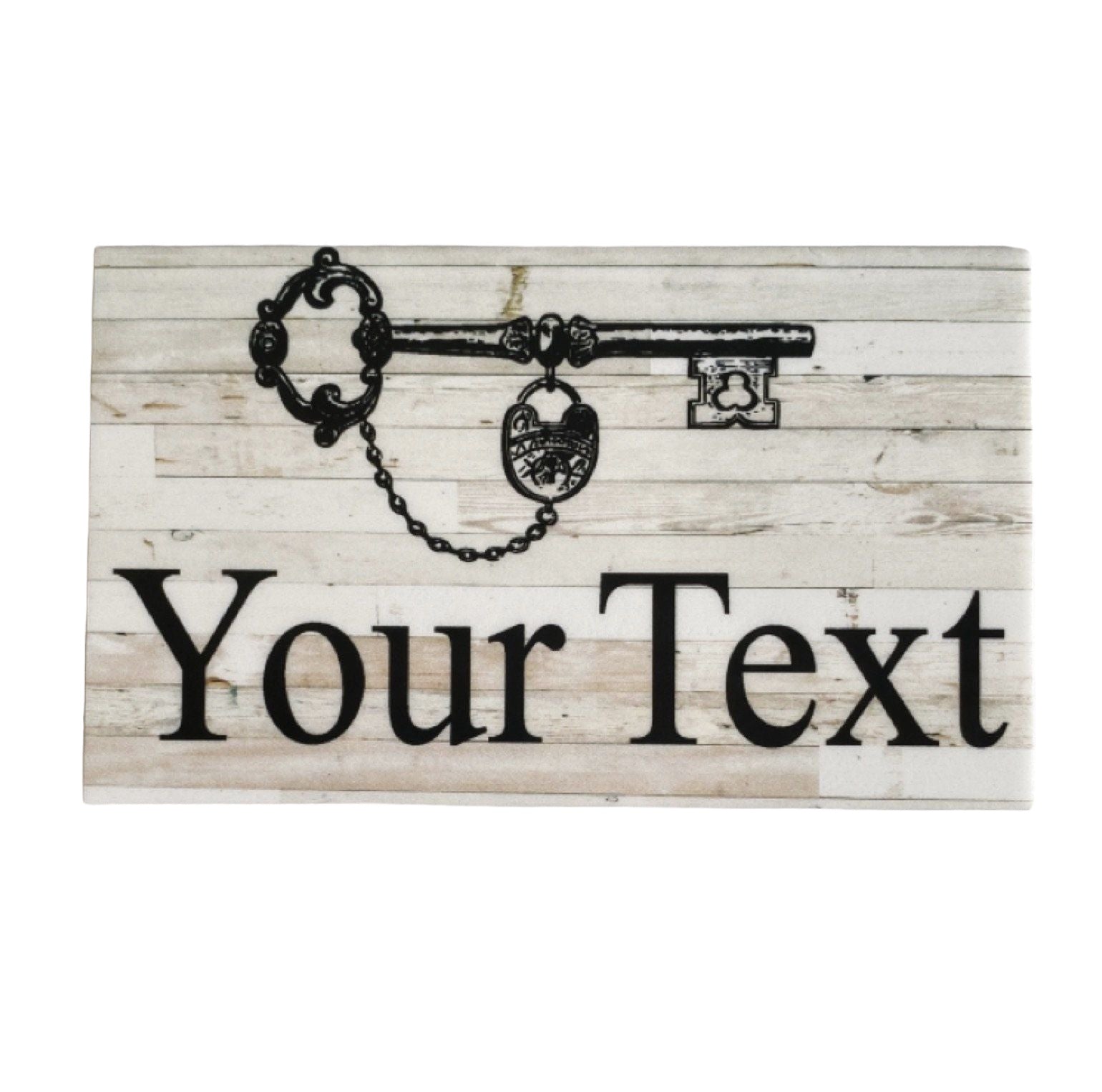 Vintage Key Personalised Custom Sign - The Renmy Store Homewares & Gifts 
