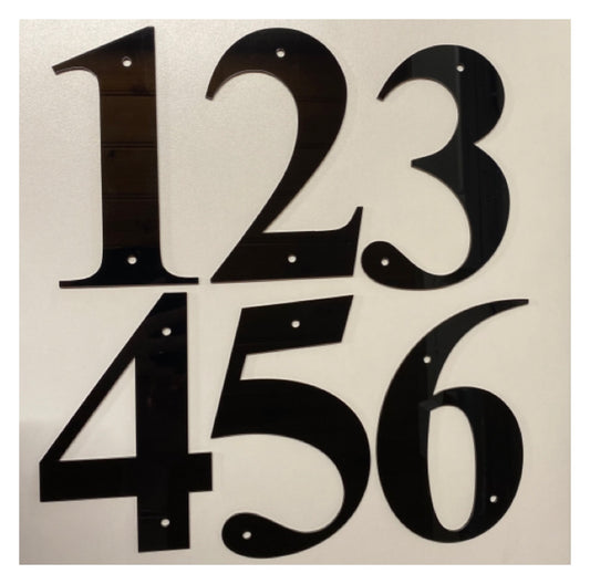 Number House Numbers Black or White 16.5cm - The Renmy Store Homewares & Gifts 