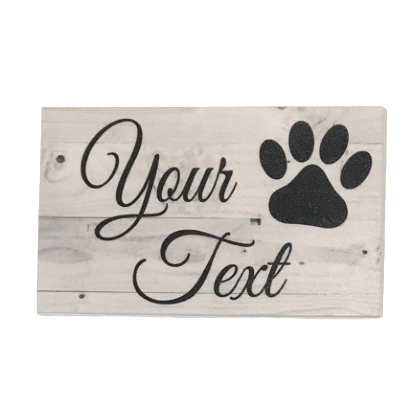 Dog Cat Custom Paw Sign