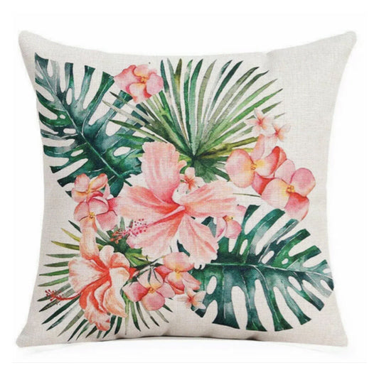 Cushion Tropical Hibiscus Flowers - The Renmy Store Homewares & Gifts 