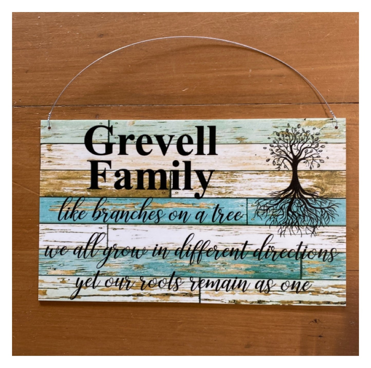 Family Tree Custom Personalised Sign - The Renmy Store Homewares & Gifts 