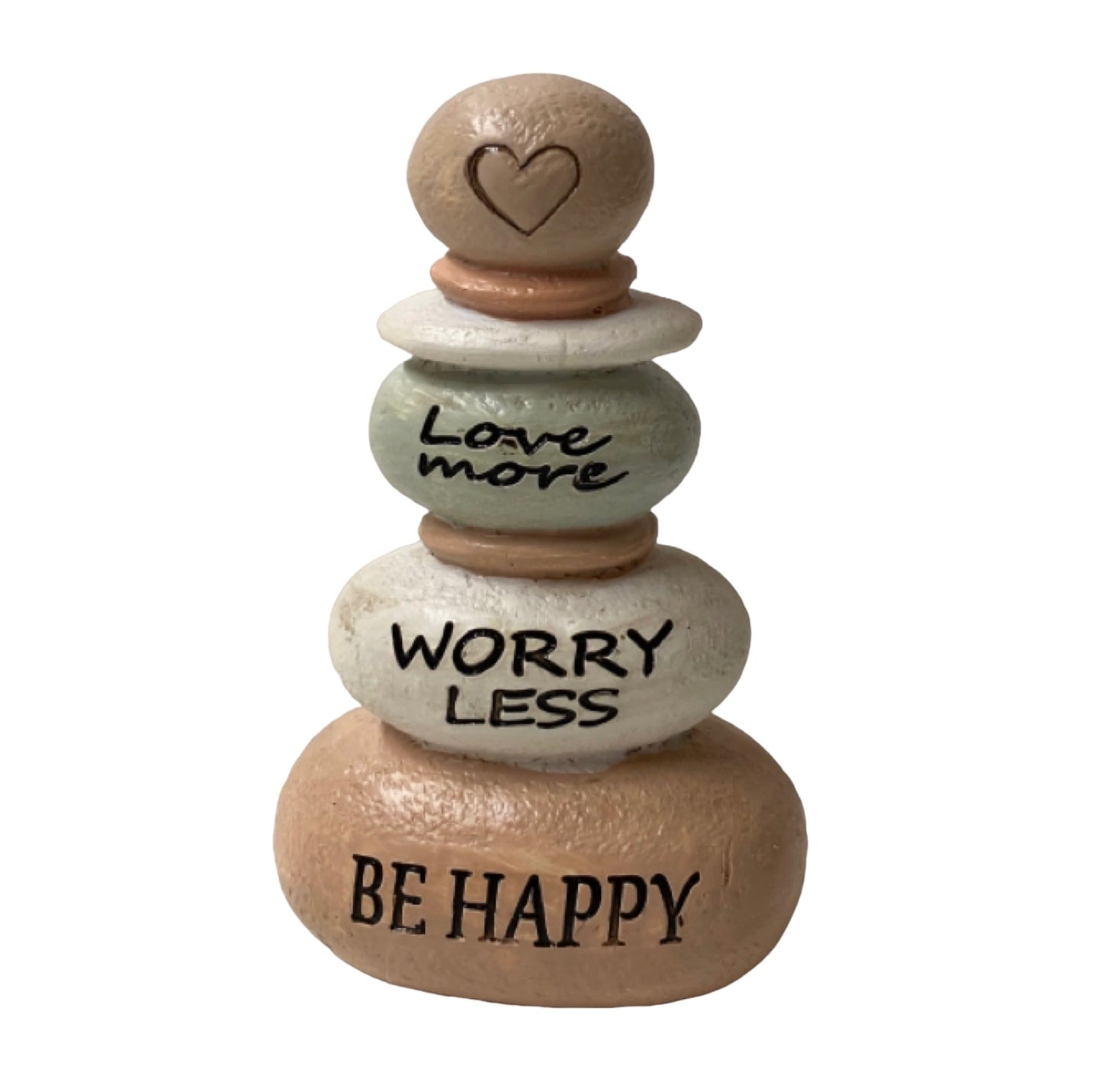 Inspirational Rock Stone Stack Be Happy