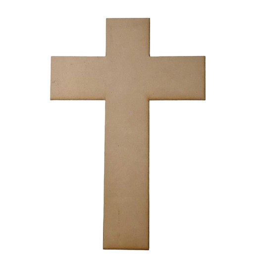 Cross Plain Modern MDF Shape DIY Art Religious Craft - The Renmy Store Homewares & Gifts 