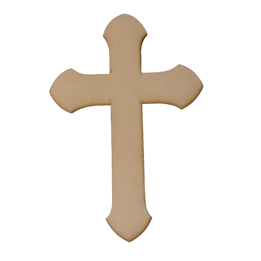 Cross MDF Rounded Timber DIY Raw Craft - The Renmy Store Homewares & Gifts 