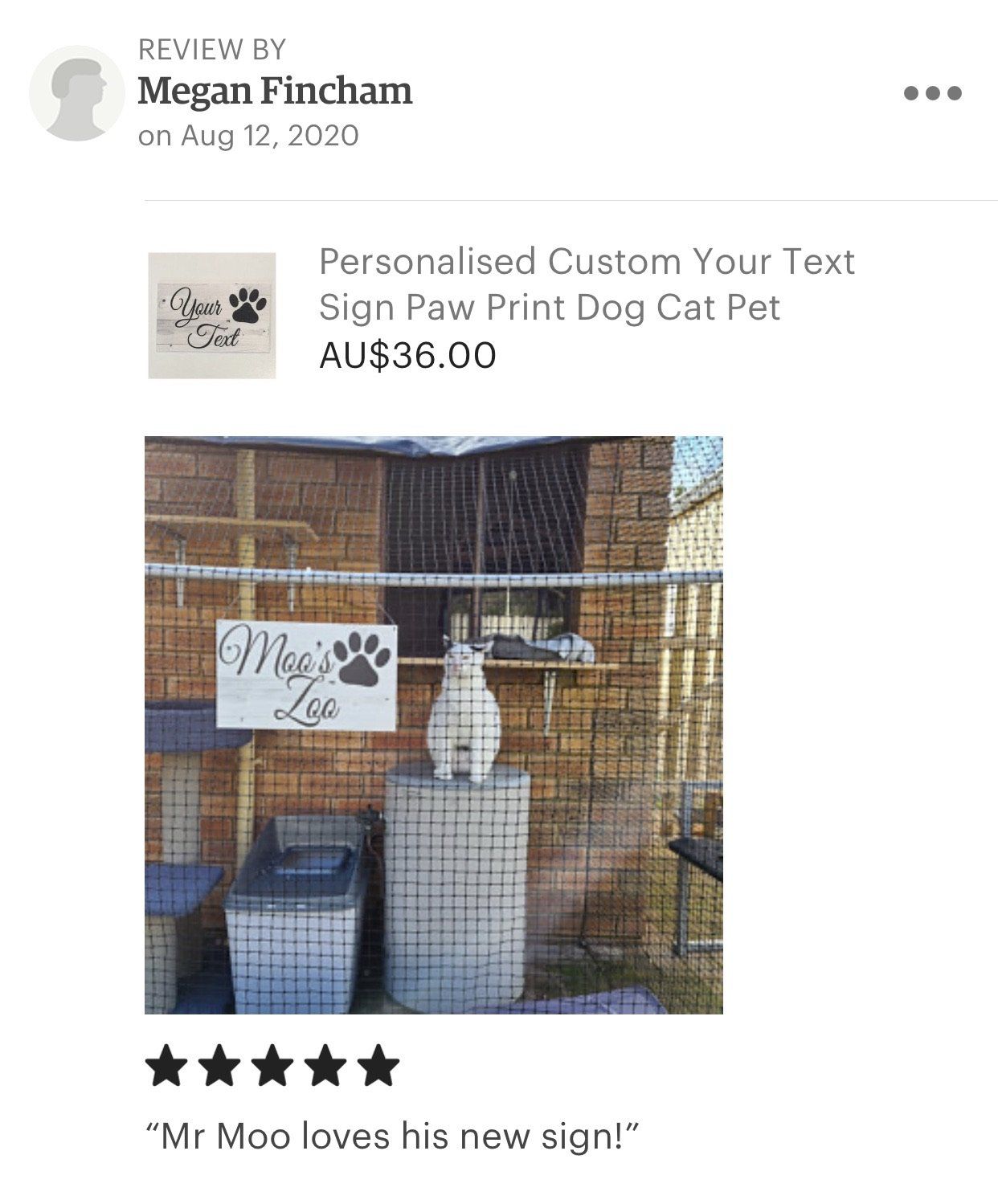 Pet Dog Or Cat Custom Wording Text Name Paw Sign