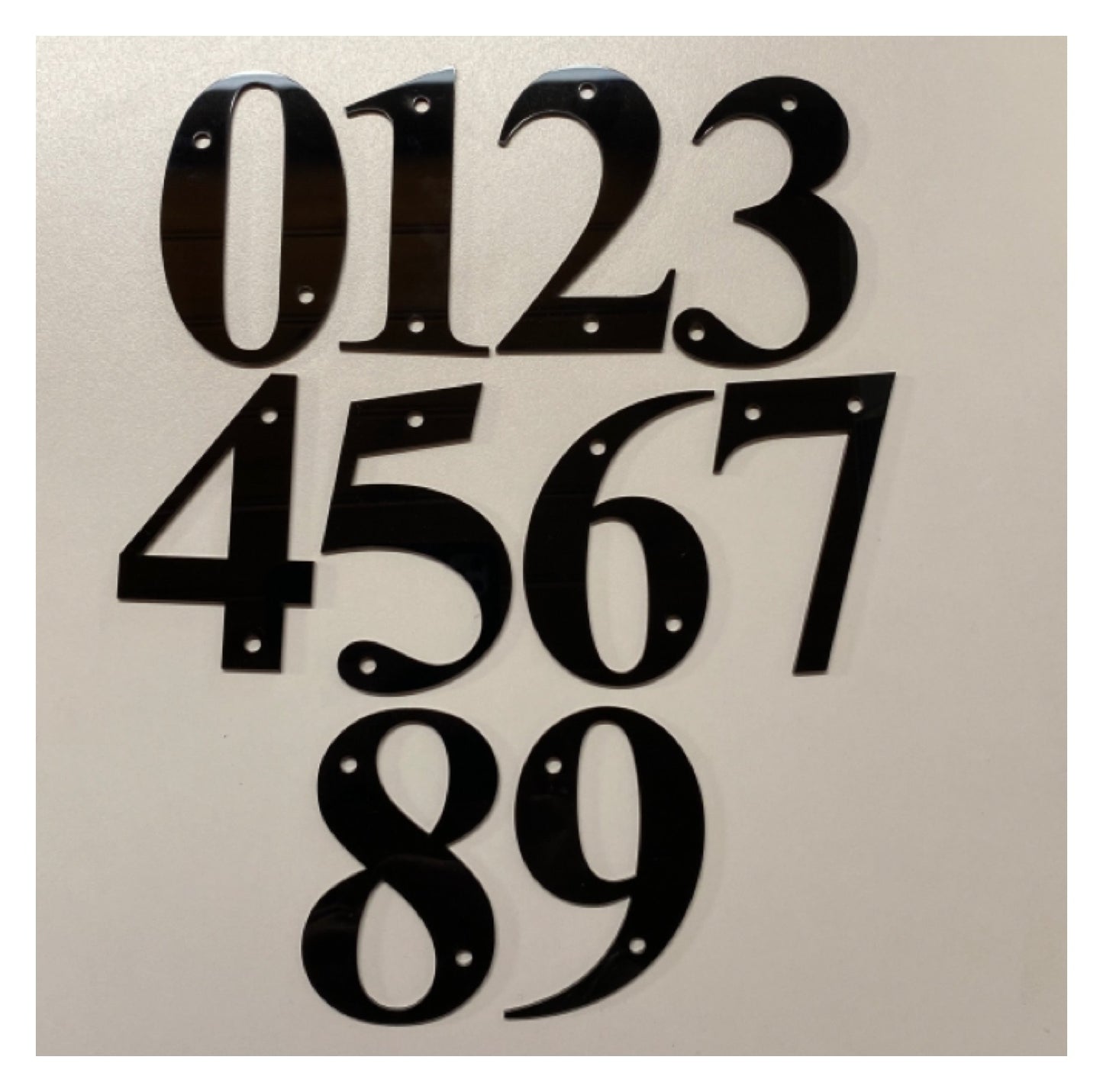 Number House Numbers Black or White 10cm - The Renmy Store Homewares & Gifts 
