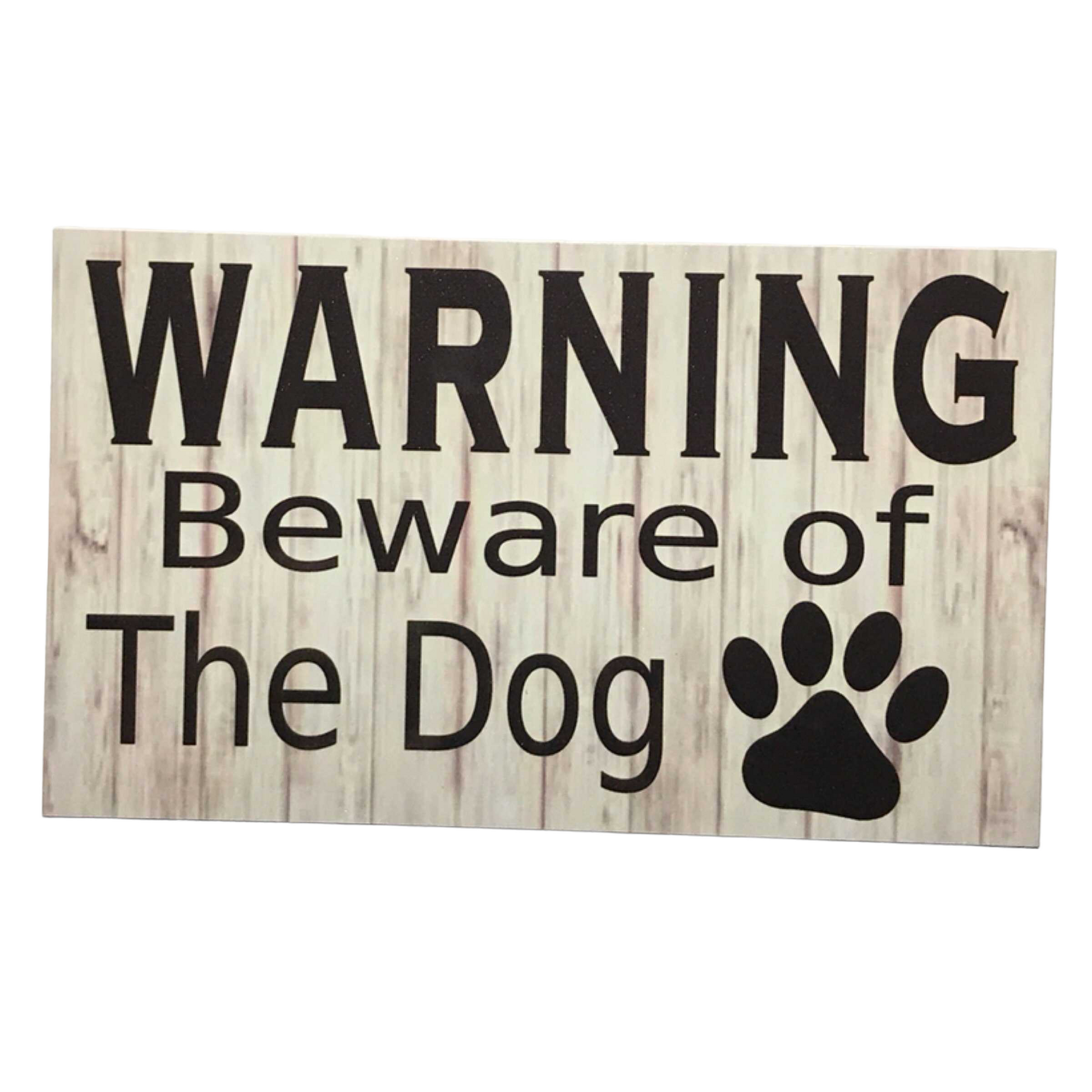 Warning Beware Of Dog or Dogs Sign - The Renmy Store Homewares & Gifts 