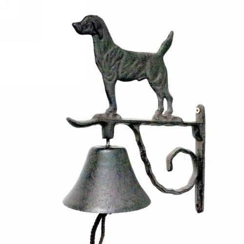 Door Bell Dog Vintage Cast Iron