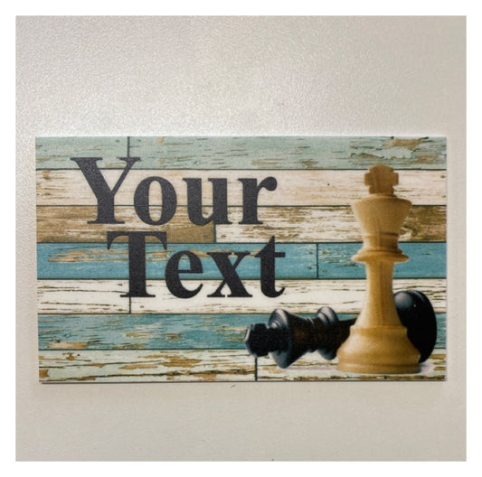 Chess Game Vintage Custom Wording Text Sign - The Renmy Store Homewares & Gifts 