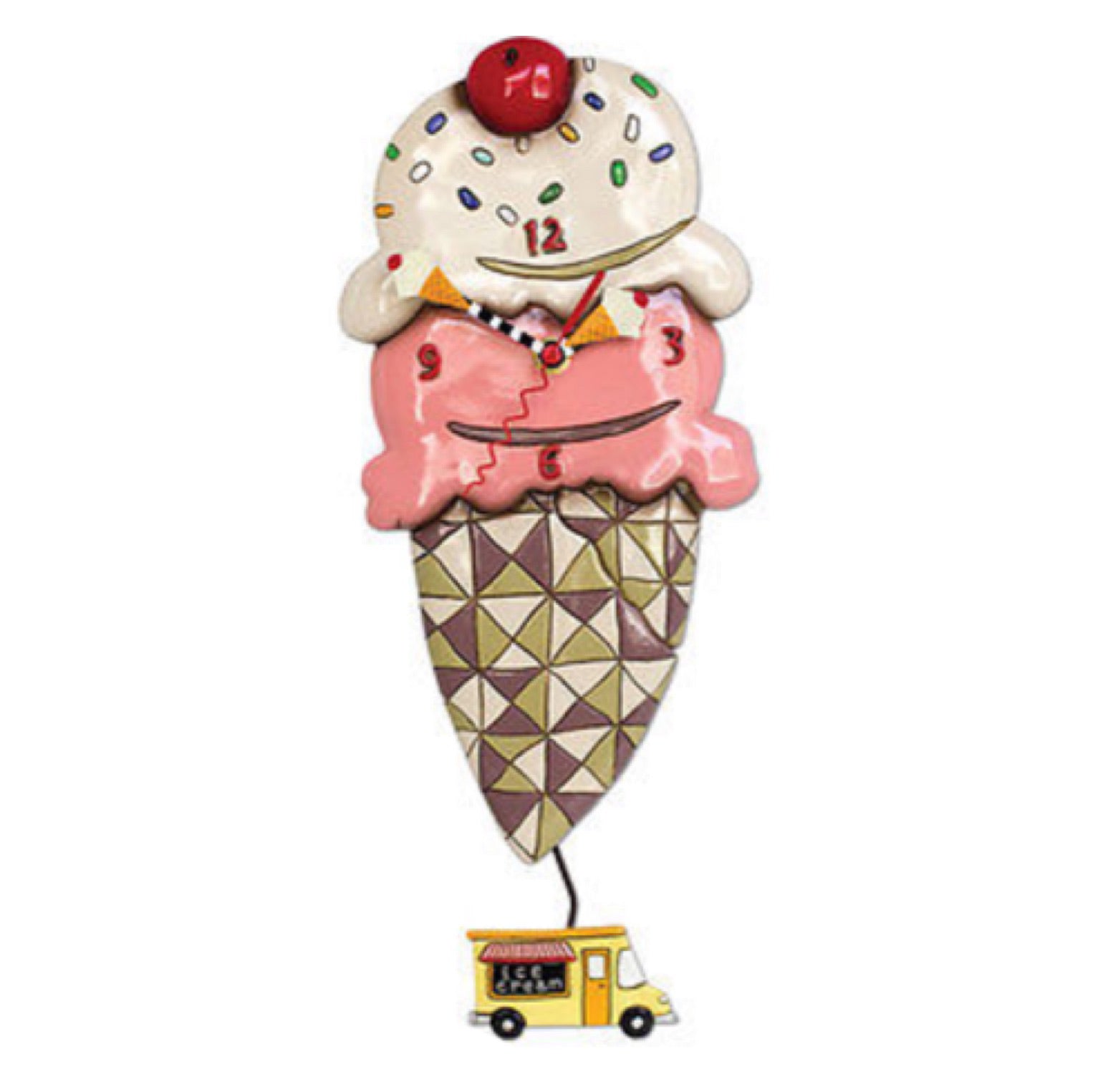 Clock Wall Ice Cream Scoops Funky - The Renmy Store