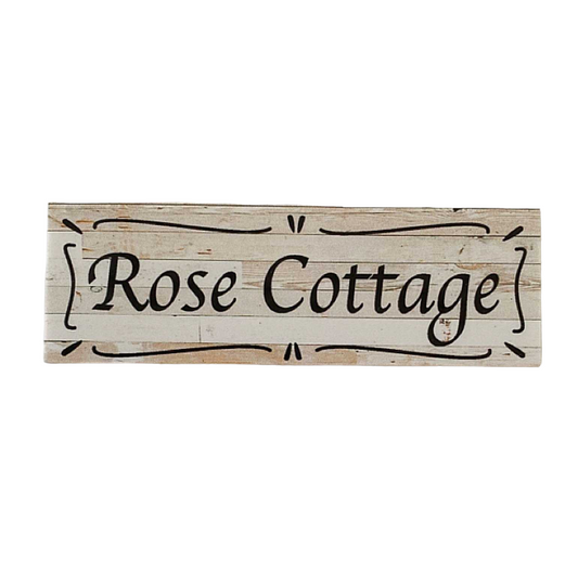 Cottage Custom Personalised Rustic Chic Sign