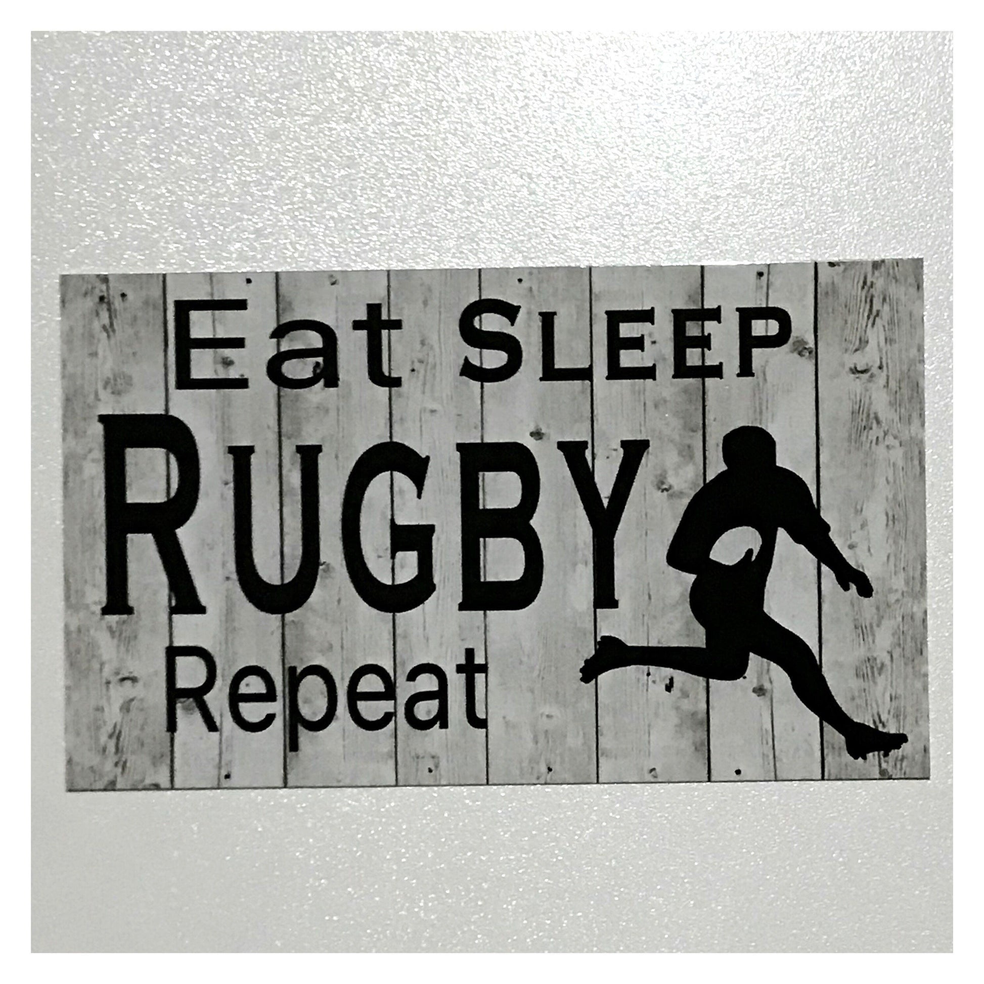 Rugby Footy Ball Sign Plaque Hanging or Plaque Sport
